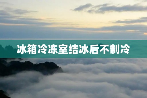 冰箱冷冻室结冰后不制冷：原因与解决方法