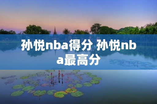 孙悦nba得分 孙悦nba最高分