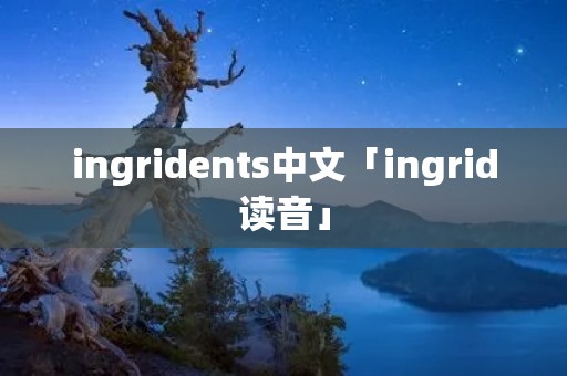 ingridents中文「ingrid读音」