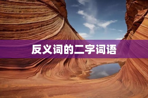 反义词的二字词语:构建意义的对立