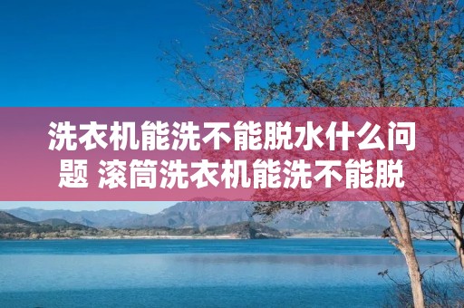 洗衣机能洗不能脱水什么问题 滚筒洗衣机能洗不能脱水什么问题