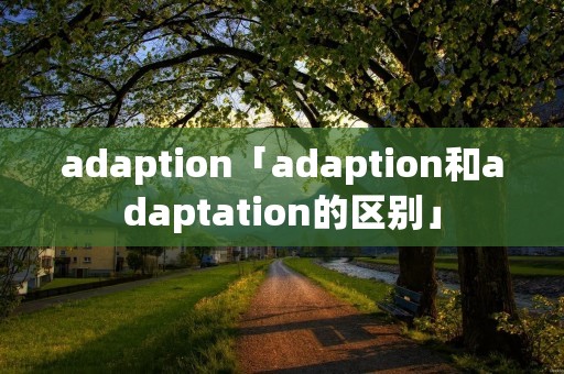 adaption「adaption和adaptation的区别」