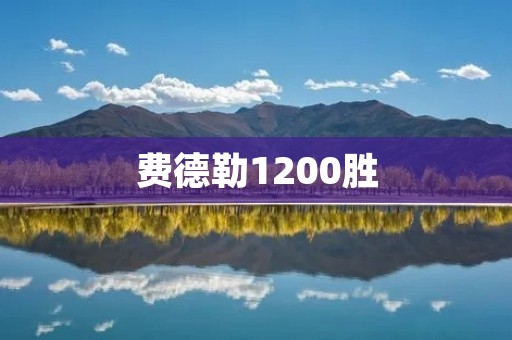 费德勒1200胜:网坛巨星的传奇征程 费德勒1200胜:网坛巨星的传奇征程