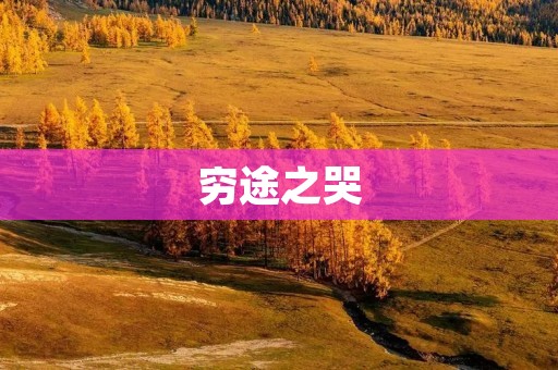 穷途之哭:贫困所带来的痛苦与挣扎