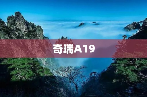 奇瑞A19:实力派之选