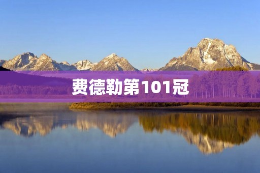 费德勒第101冠：传奇继续书写