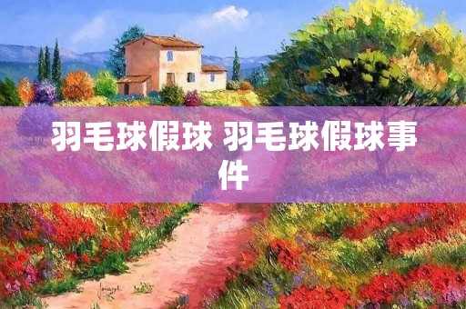 羽毛球假球 羽毛球假球事件 羽毛球假球 羽毛球假球事件