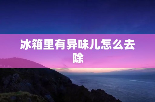 冰箱里有异味儿怎么去除
