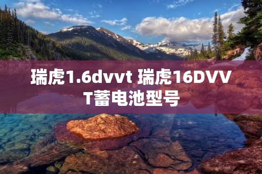 瑞虎1.6dvvt 瑞虎16DVVT蓄电池型号
