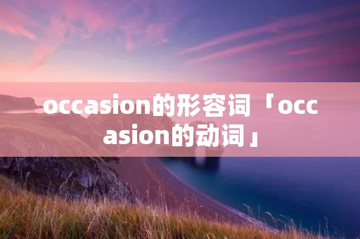 occasion的形容词「occasion的动词」