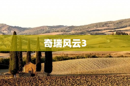 奇瑞风云3：华丽转身的小型家轿
