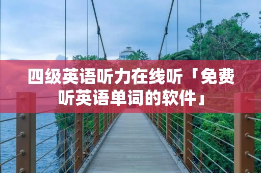 四级英语听力在线听「免费听英语单词的软件」