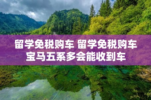 留学免税购车 留学免税购车宝马五系多会能收到车