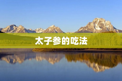 太子参的吃法