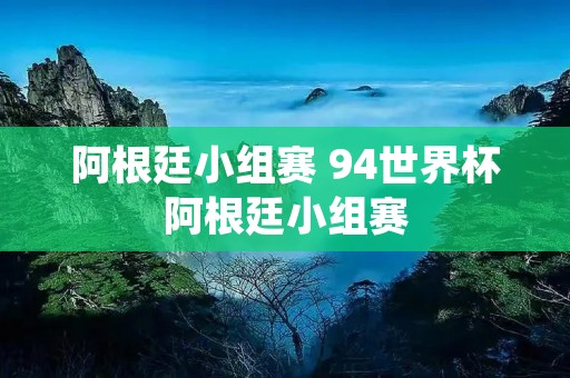 阿根廷小组赛 94世界杯阿根廷小组赛