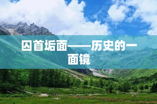 囚首垢面——历史的一面镜
