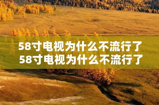 58寸电视为什么不流行了 58寸电视为什么不流行了呢