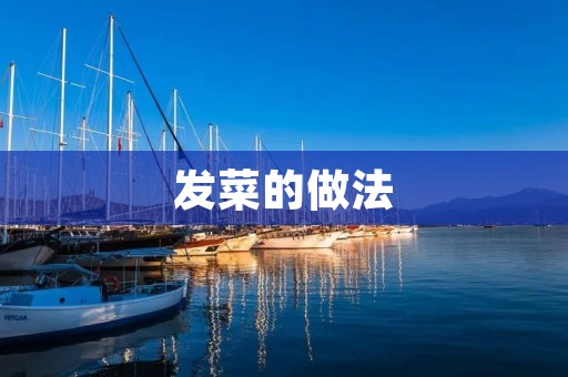 发菜的做法：传统美味鲜香的佳肴