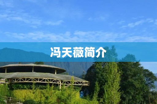 冯天薇简介：一位多才多艺的年轻女性