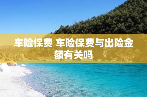 车险保费 车险保费与出险金额有关吗 车险保费 车险保费与出险金额有关吗