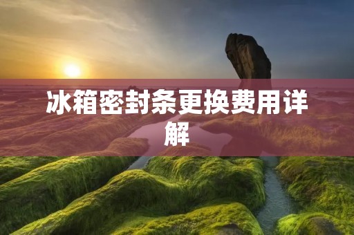 冰箱密封条更换费用详解:了解更换冰箱密封条的费用及相关信息 冰箱密封条更换费用详解:了解更换冰箱密封条的费用及相关信息
