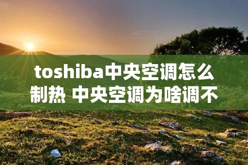 toshiba中央空调怎么制热 中央空调为啥调不到制热模式