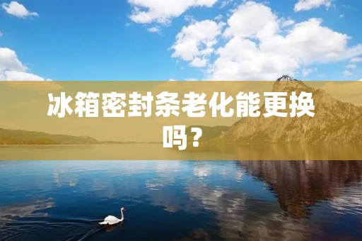 冰箱密封条老化能更换吗? 冰箱密封条老化能更换吗?