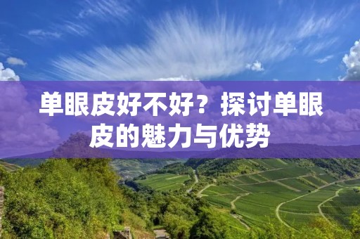 单眼皮好不好？探讨单眼皮的魅力与优势
