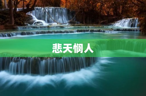 悲天悯人:对于人世间的苦难和不幸感到悲伤和同情的意义解释