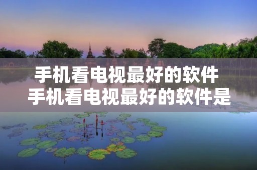 手机看电视最好的软件 手机看电视最好的软件是哪一个
