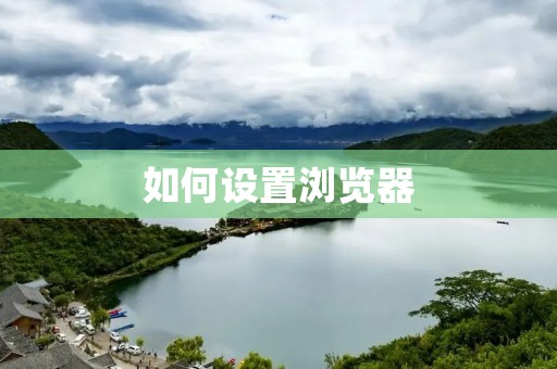 如何设置浏览器:打造个性化的上网体验
