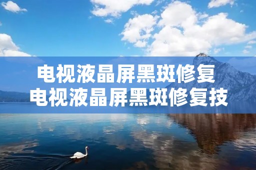 电视液晶屏黑斑修复 电视液晶屏黑斑修复技巧