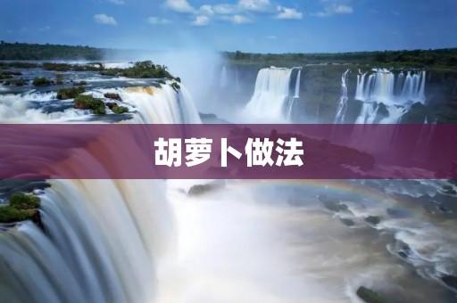 胡萝卜做法：美味又营养的胡萝卜料理