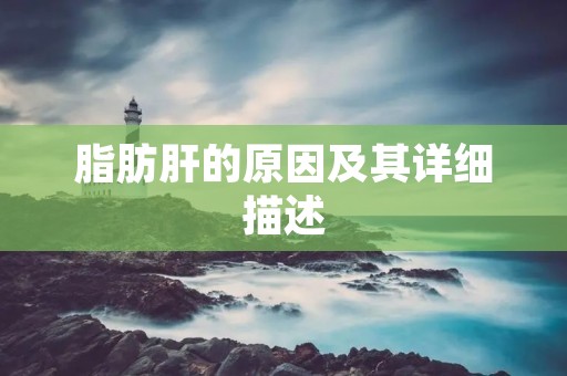脂肪肝的原因及其详细描述