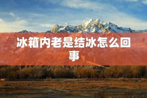冰箱内老是结冰怎么回事