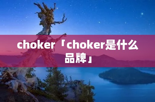 choker「choker是什么品牌」 choker「choker是什么品牌」