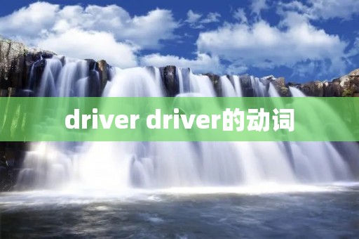 driver driver的动词