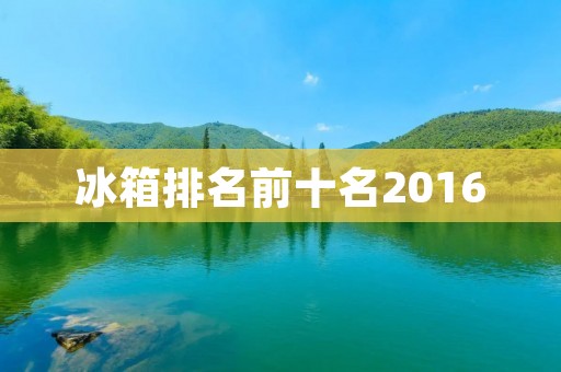 冰箱排名前十名2016:优质品牌与高性能的完美结合 冰箱排名前十名2016:优质品牌与高性能的完美结合