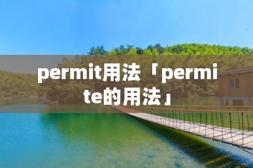 permit用法「permite的用法」 permit用法「permite的用法」