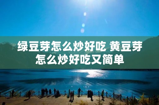绿豆芽怎么炒好吃 黄豆芽怎么炒好吃又简单