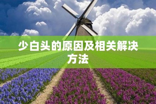 少白头的原因及相关解决方法