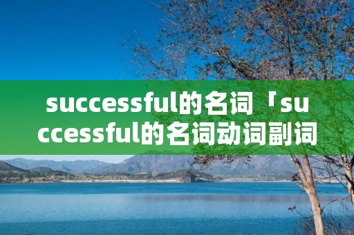 successful的名词「successful的名词动词副词形式」 successful的名词「successful的名词动词副词形式」