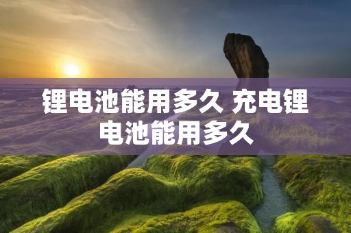 锂电池能用多久 充电锂电池能用多久