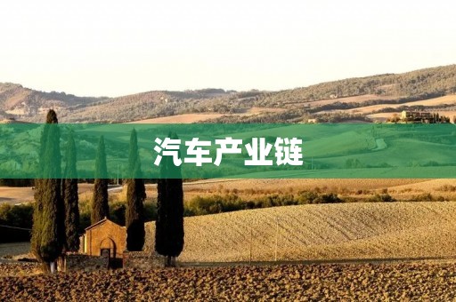 汽车产业链：从设计到销售，全面解析中国汽车产业的发展现状与未来趋势