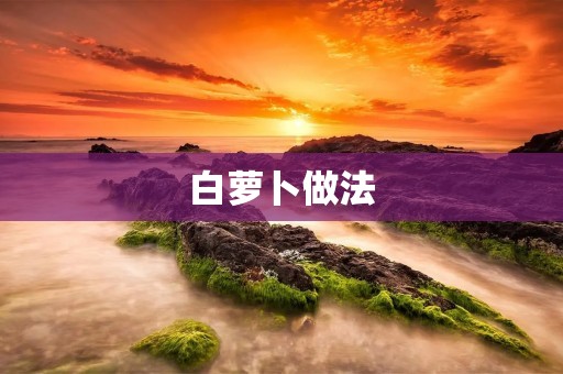白萝卜做法：美味营养，健康烹饪的首选