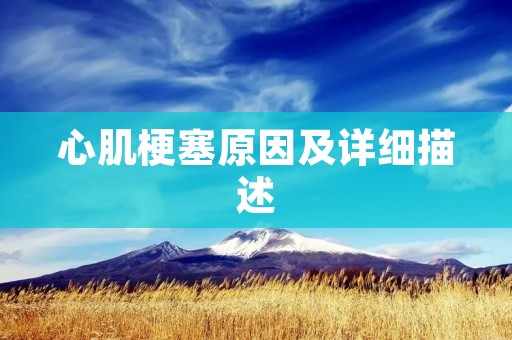 心肌梗塞原因及详细描述