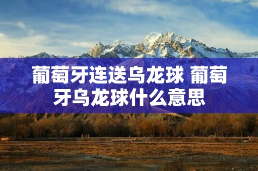 葡萄牙连送乌龙球 葡萄牙乌龙球什么意思
