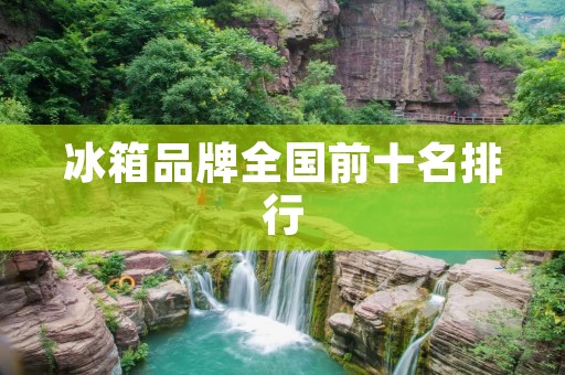冰箱品牌全国前十名排行：带你了解冰箱行业的领先品牌