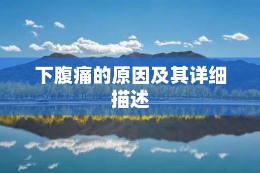 下腹痛的原因及其详细描述