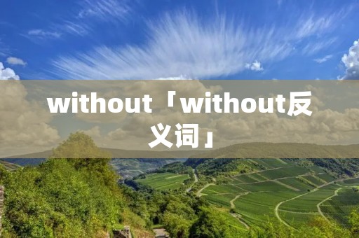 without「without反义词」
